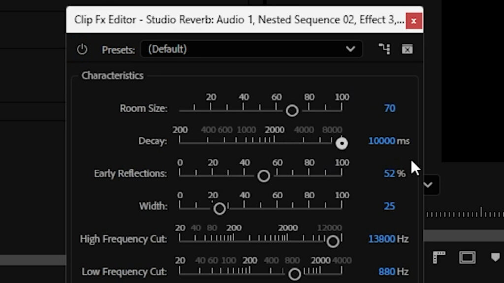 End Songs with Echo Reverb - Studio Reverb settings